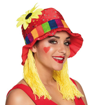 Gorro de Payaso con Pelo para Adulto