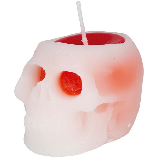 Vela de Calavera de 6 Centímetros con Sangre