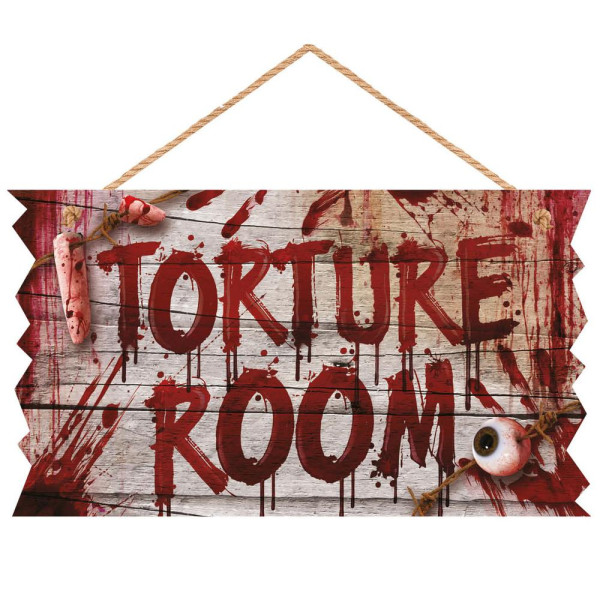 Cartel de Torture Room de 35 x 20 Centímetros