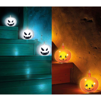 Globo Látex de Halloween 5 Unidades con Luz Multicolor Varios Modelos