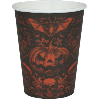Vaso de Calabaza Gótica 6 Unidades de 9 Centímetros