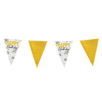 Guirnalda de Banderines de Happy Birthday de 6 Metros