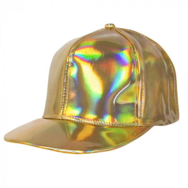 Gorra Holográfica de color Oro para Adulto
