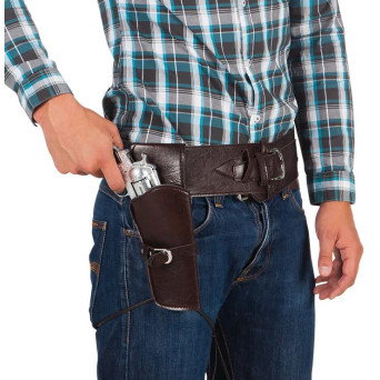 Cinturón de Vaquero con Funda para Adulto