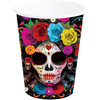 Vaso de Catrina 6 Unidades de 9 Centímetros
