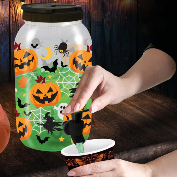 Dispensador de Bebida Calabaza de 22 x 18 x 27 Centímetros