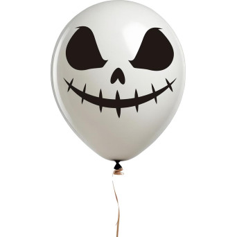 Globo Látex de Fantasma 10 Unidades de 30 Centímetros