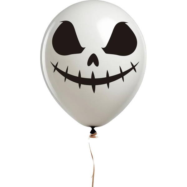 Globo Látex de Fantasma 10 Unidades de 30 Centímetros