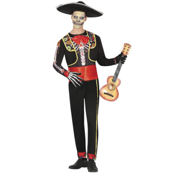 Disfraz de Mariachi Esqueleto para Adulto