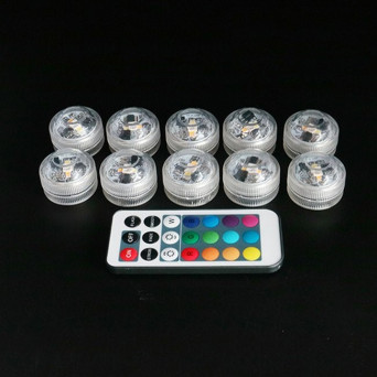 Luz Led 10 Unidades con Mando Remoto para Globos