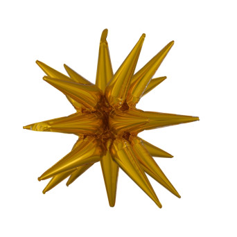 Globo de Estrella 3D de 76 x 88 Centímetros de color Oro