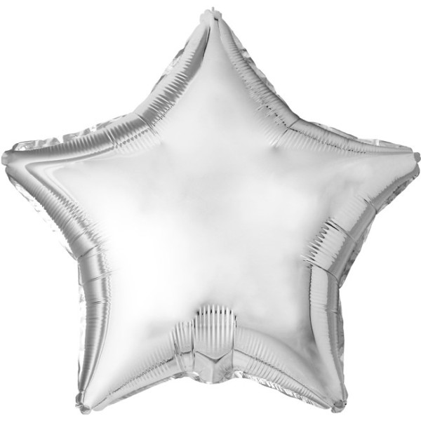 Globo Foil de Estrella de 170 Centímetros de color Plata