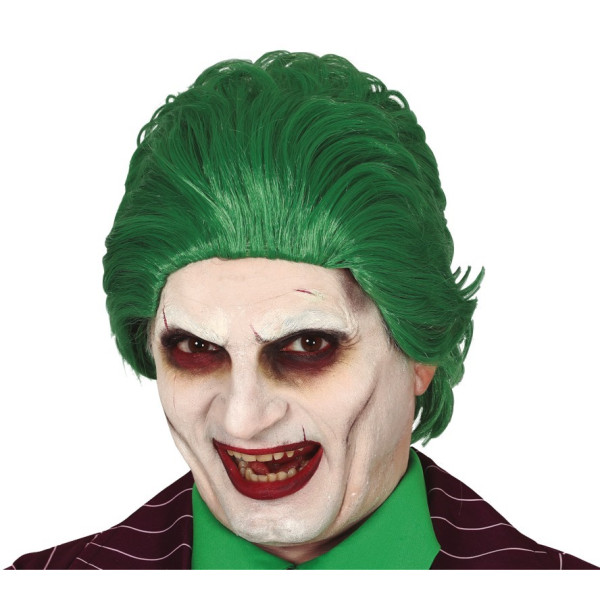 Peluca Verde de Joker Bufón para Adulto