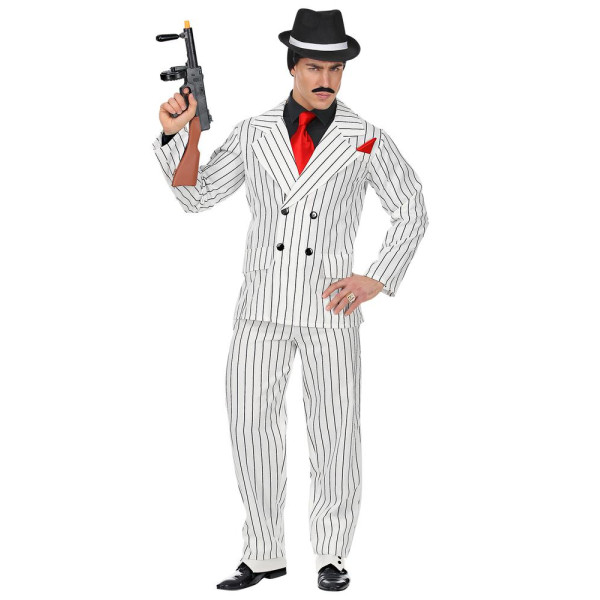 Disfraz de Gangster de color Blanco para Adulto