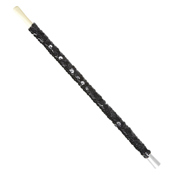 Boquilla de Cigarrillo de 30 Centímetros de color Negro con Lentejuelas