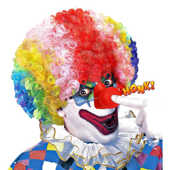 Nariz de Payaso de color Rojo con Sonido para Adulto