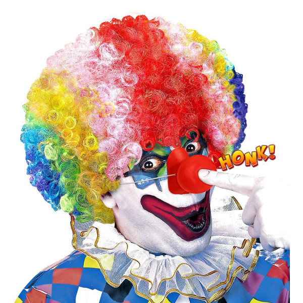 Nariz de Payaso de color Rojo con Sonido para Adulto
