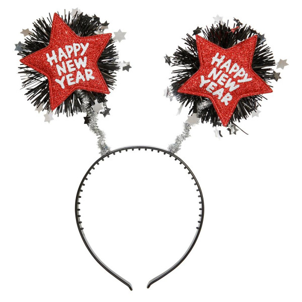 Diadema de Happy New Year de color Rojo