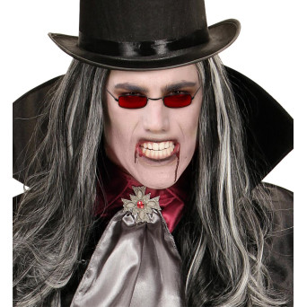 Gafas de Vampiro de color Rojo para Adulto