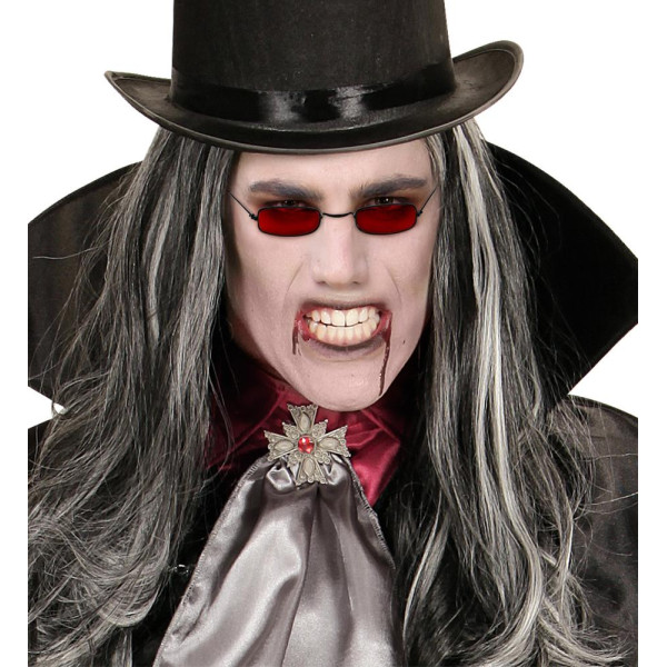 Gafas de Vampiro de color Rojo para Adulto