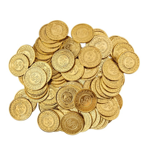 Moneda 100 Unidades de color Oro 