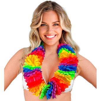 Collar Hawaiano Lei Rainbow