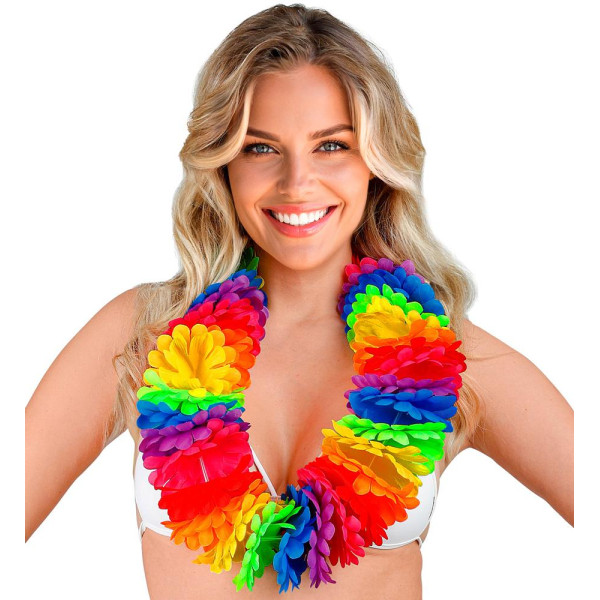 Collar Hawaiano Lei Rainbow