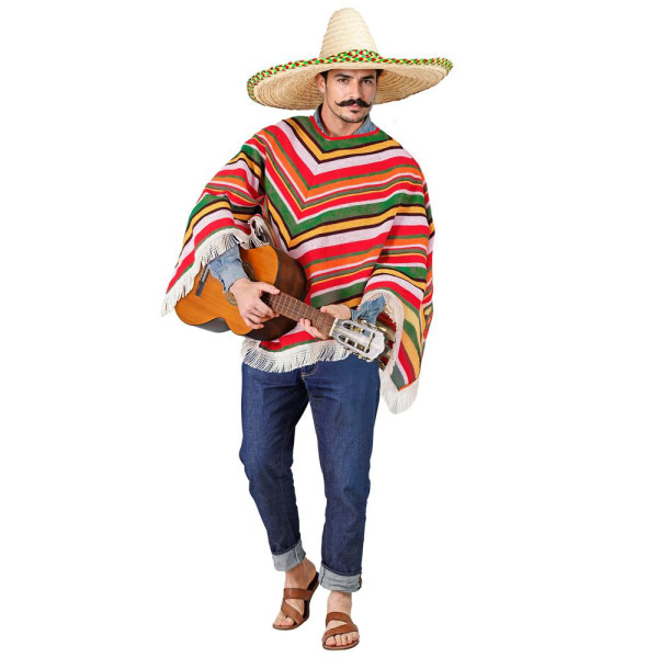 Poncho de Mexicano para Adulto