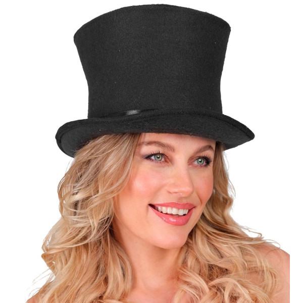 Sombrero de Copa de color Negro para Adulto