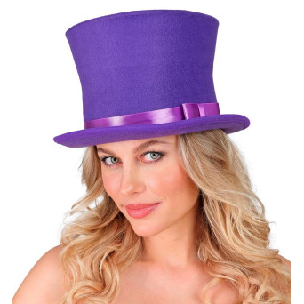 Sombrero de Copa de color Púrpura para Adulto