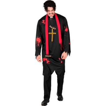 Disfraz de Sacerdote Zombie para Adulto