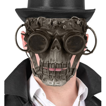 Máscara de Steampunk Calavera para Adulto