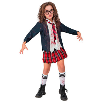 Disfraz de Colegiala Zombie Infantil