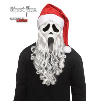 Máscara de Ghost Face Papa Noel para Adulto