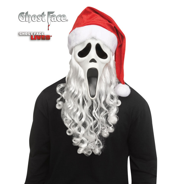 Máscara de Ghost Face Papa Noel para Adulto
