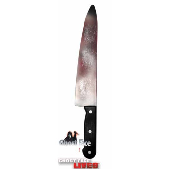 Cuchillo de Ghost Face Ensangrentado de 38 Centímetros