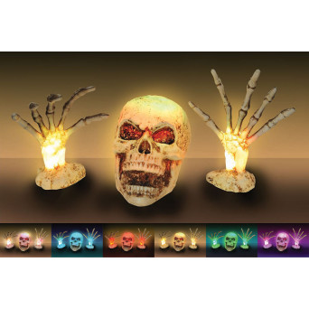 Esqueleto Rompetumbas con LED´s