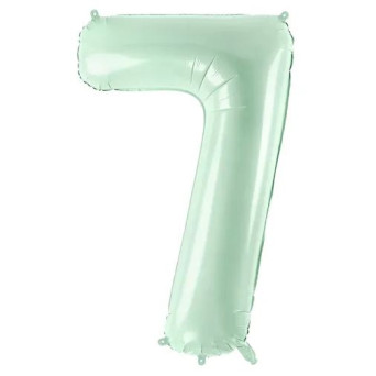 Globo Foil de Número 7 de 72 Centímetros de color Verde