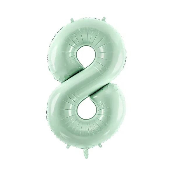 Globo Foil de Número 8 de 72 Centímetros de color Verde