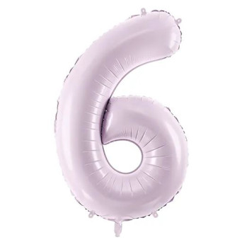 Globo Foil de Número 6 de 72 Centímetros de color Púrpura