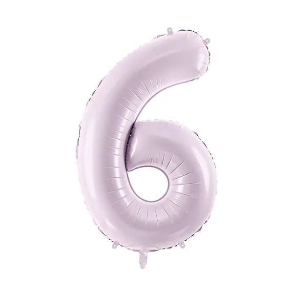 Globo Foil de Número 6 de 72 Centímetros de color Púrpura