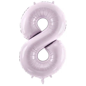 Globo Foil de Número 8 de 72 Centímetros de color Púrpura