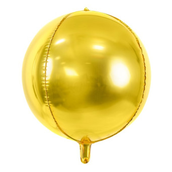 Globo Orbz de 40 Centímetros de color Oro Metalizado
