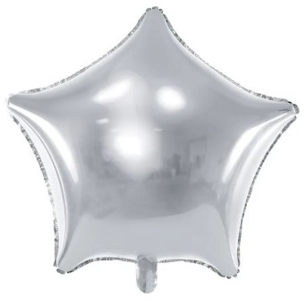 Globo de Estrella de 70 Centímetros de color Plata