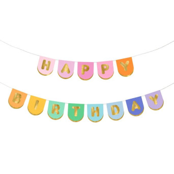 Guirnalda de Happy Birthday de 2,13 Metros