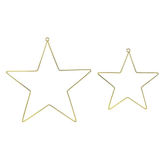 Estrella 2 Unidades de color Oro