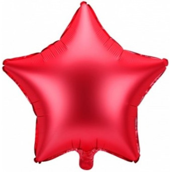 Globo Foil de Estrella de 48 Centímetros de color Rojo