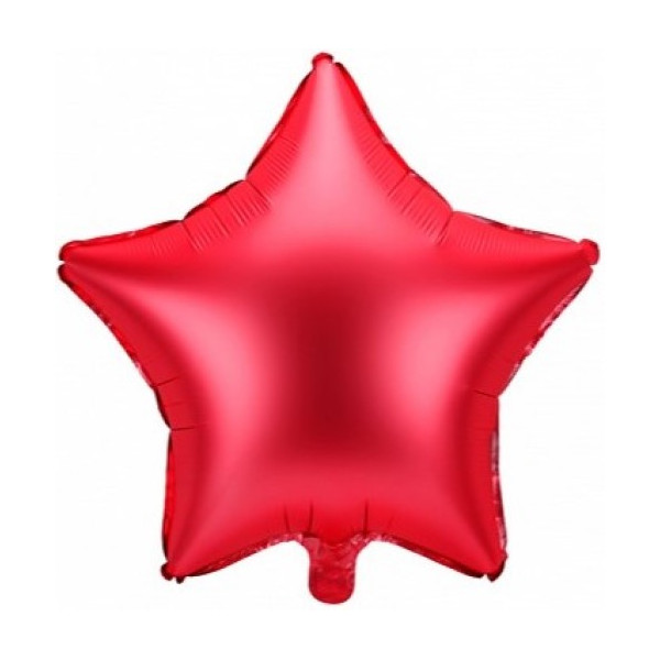 Globo Foil de Estrella de 48 Centímetros de color Rojo