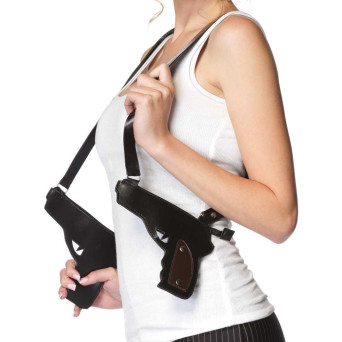 Funda Doble de Pistola de Gánster para Adulto 