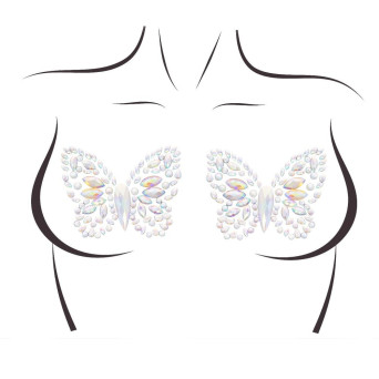 Pegatina de Joyas de Mariposa Brillante en la Oscuridad para el Pecho